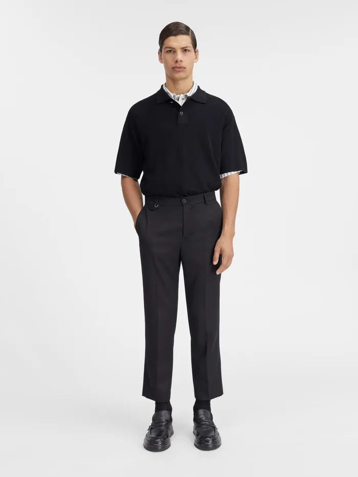 JACQUEMUS Trousers and Shorts Cropped Tailored Pants Black 8211 Men