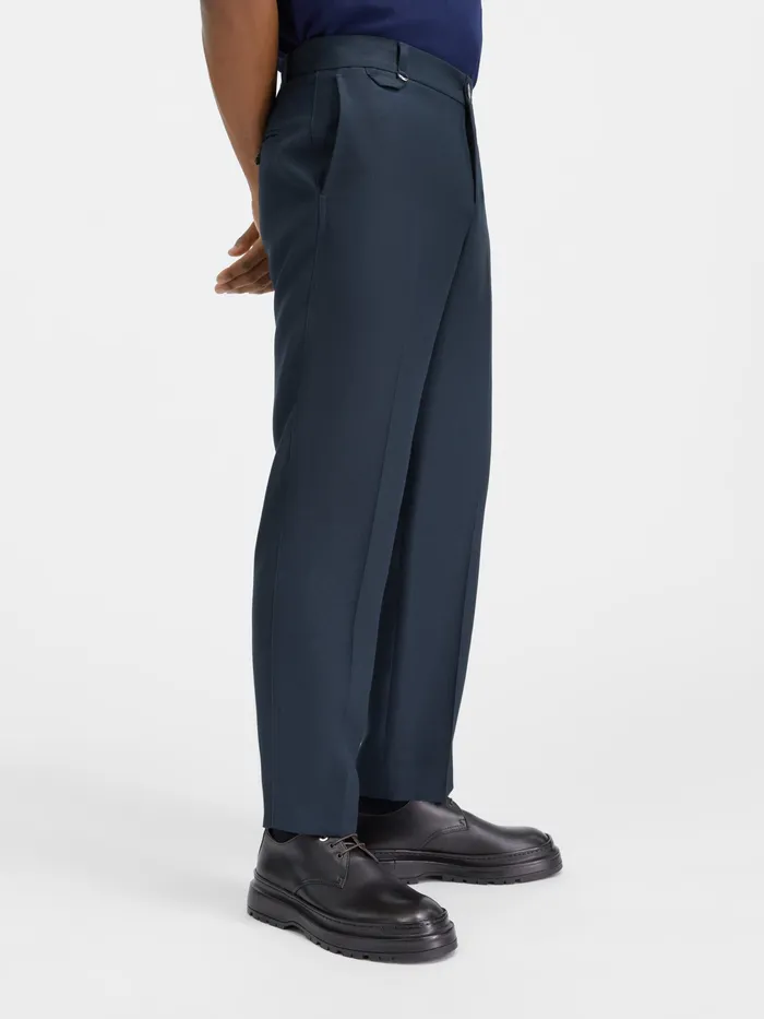 JACQUEMUS Trousers and Shorts Cropped Tailored Pants Dark Navy 8211 Men