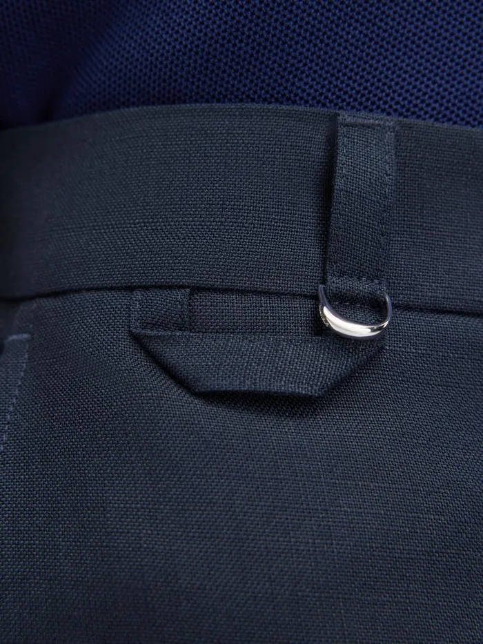 JACQUEMUS Trousers and Shorts Cropped Tailored Pants Dark Navy 8211 Men