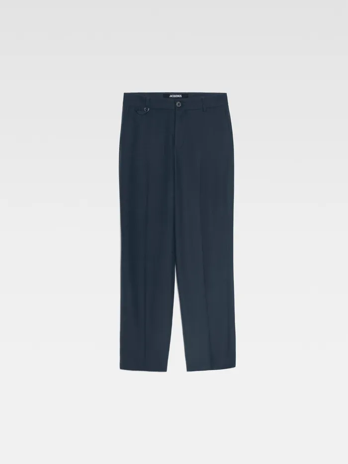 JACQUEMUS Trousers and Shorts Cropped Tailored Pants Dark Navy 8211 Men