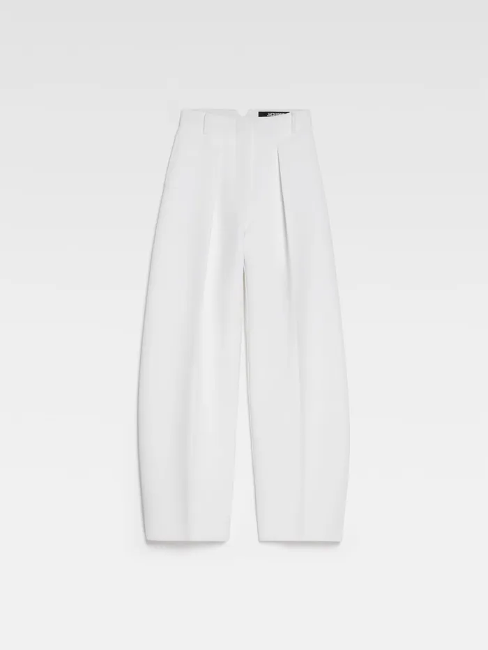 JACQUEMUS Trousers and Shorts Curved Pants White 8211 Women