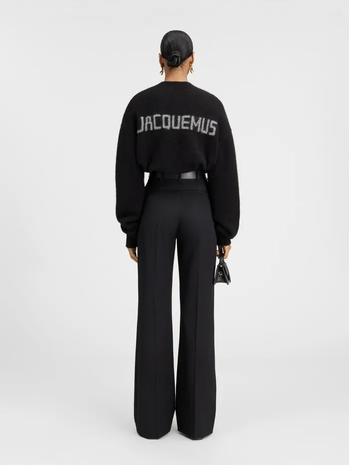 JACQUEMUS Trousers and Shorts HighWaisted Flare Pants Black 8211 Women