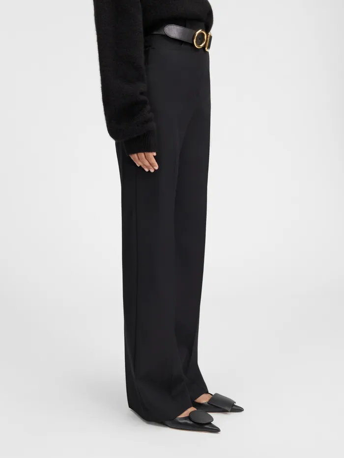 JACQUEMUS Trousers and Shorts HighWaisted Flare Pants Black 8211 Women
