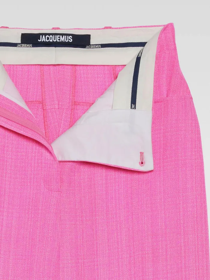 JACQUEMUS Trousers and Shorts HighWaisted Flare Pants Pink 8211 Women