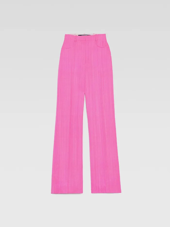 JACQUEMUS Trousers and Shorts HighWaisted Flare Pants Pink 8211 Women
