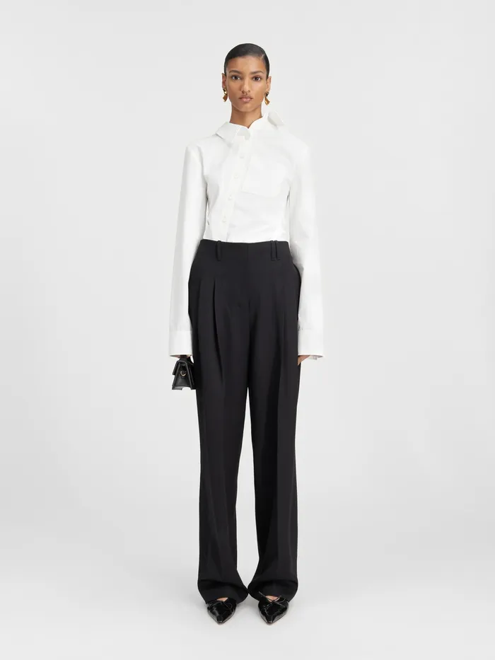 JACQUEMUS Trousers and Shorts Loose Pants Black 8211 Women