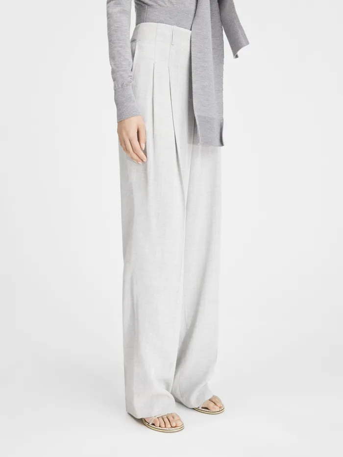 JACQUEMUS Trousers and Shorts Loose Pants Light Grey 8211 Women