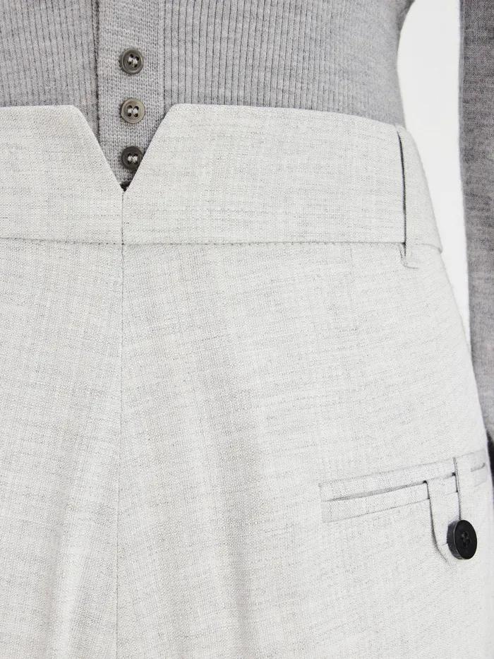 JACQUEMUS Trousers and Shorts Loose Pants Light Grey 8211 Women