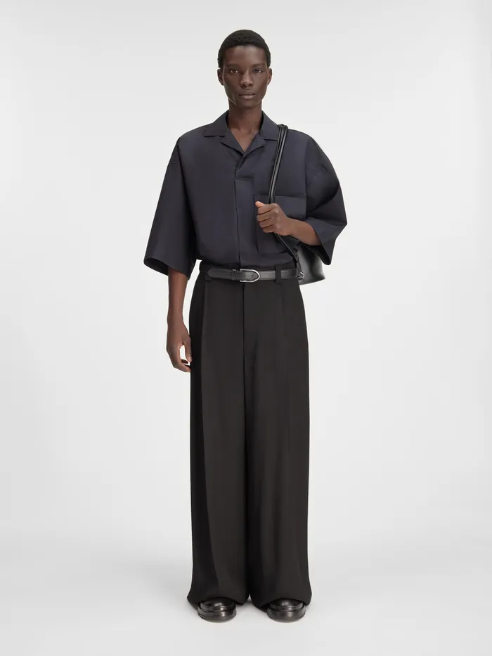 JACQUEMUS Trousers and Shorts Loose Pleated Pants Black 8211 Men