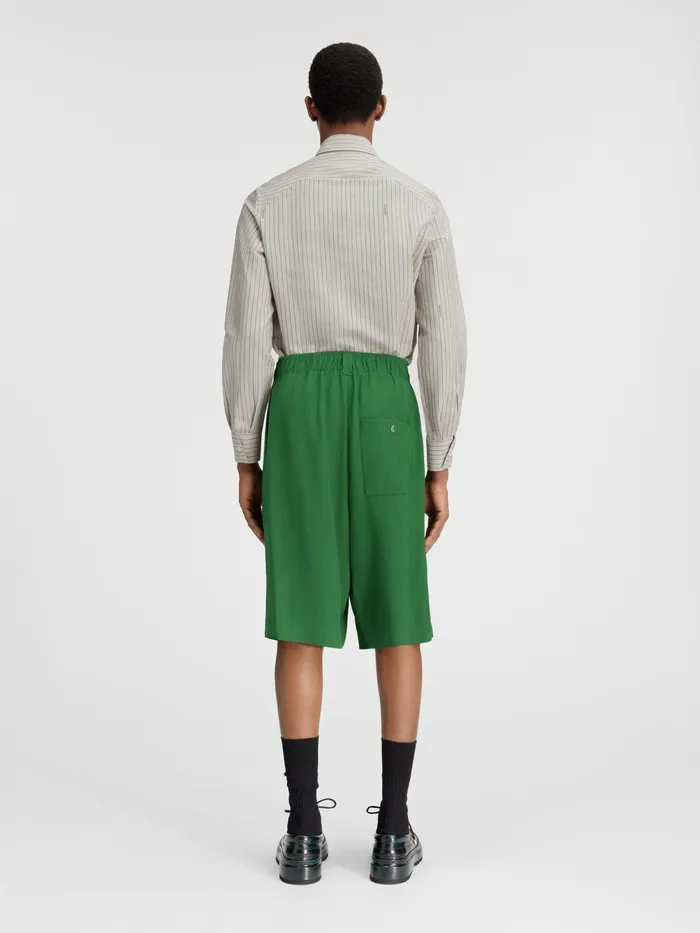 JACQUEMUS Trousers and Shorts Oversized Shorts Dark Green 8211 Men