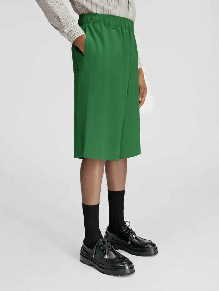 JACQUEMUS Trousers and Shorts Oversized Shorts Dark Green 8211 Men