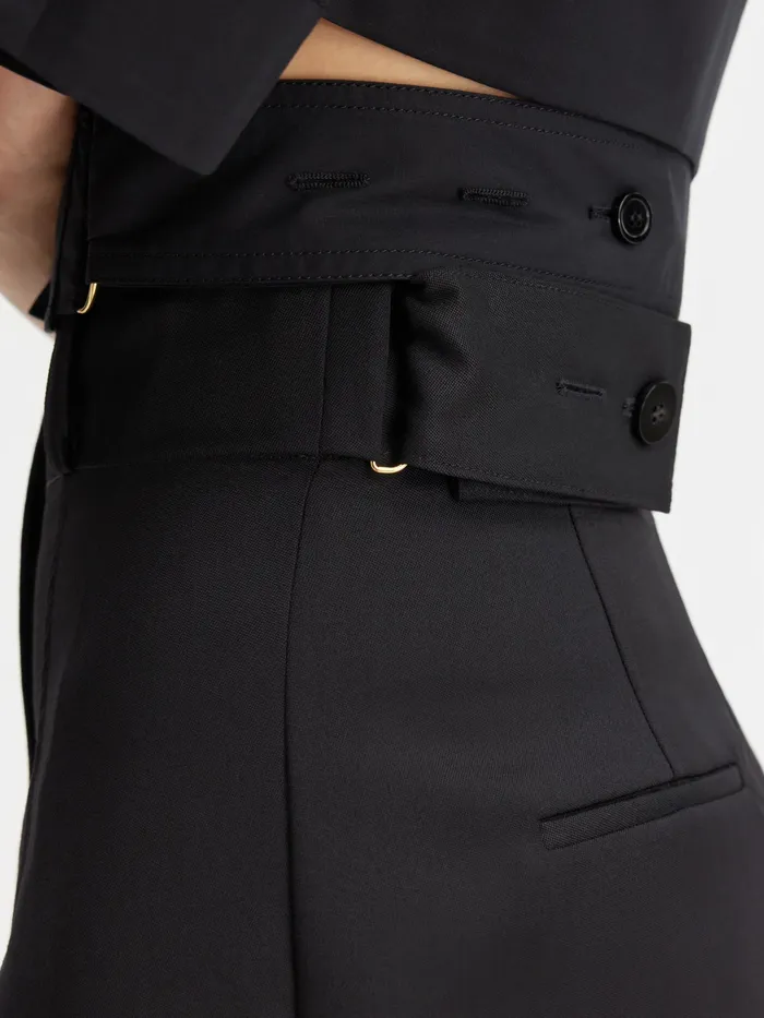 JACQUEMUS Trousers and Shorts Pleated Mini Shorts Black 8211 Women