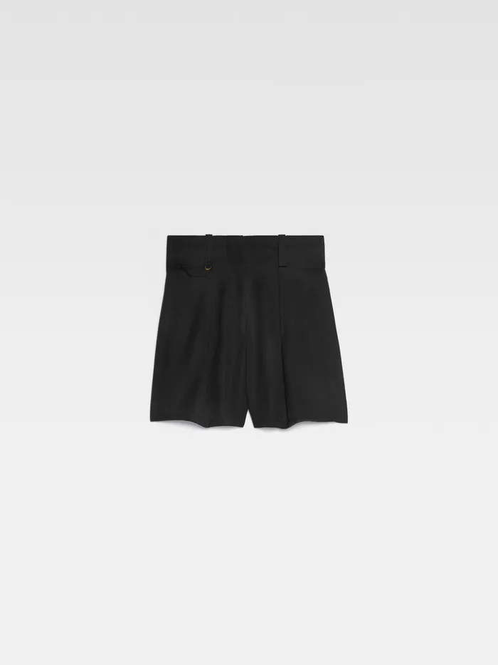 JACQUEMUS Trousers and Shorts Pleated Mini Shorts Black 8211 Women