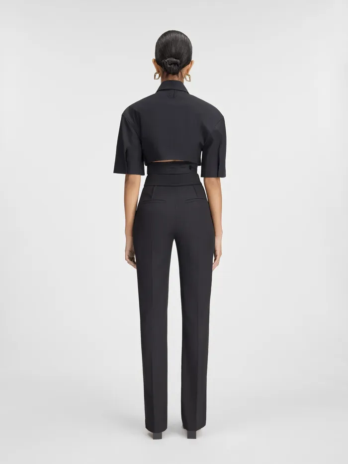 JACQUEMUS Trousers and Shorts Slit Pants Black 8211 Women