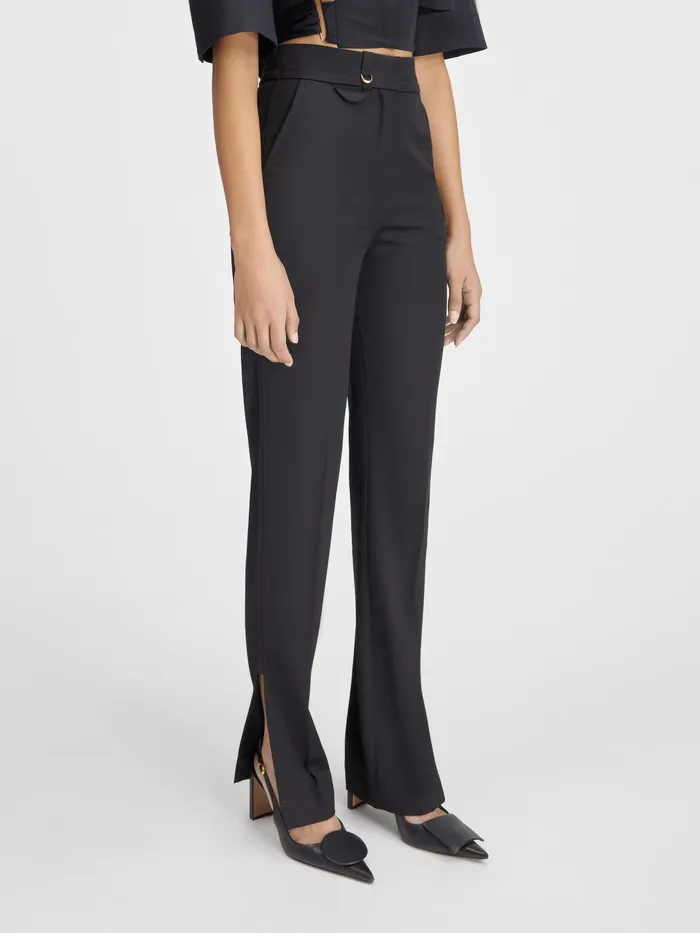 JACQUEMUS Trousers and Shorts Slit Pants Black 8211 Women