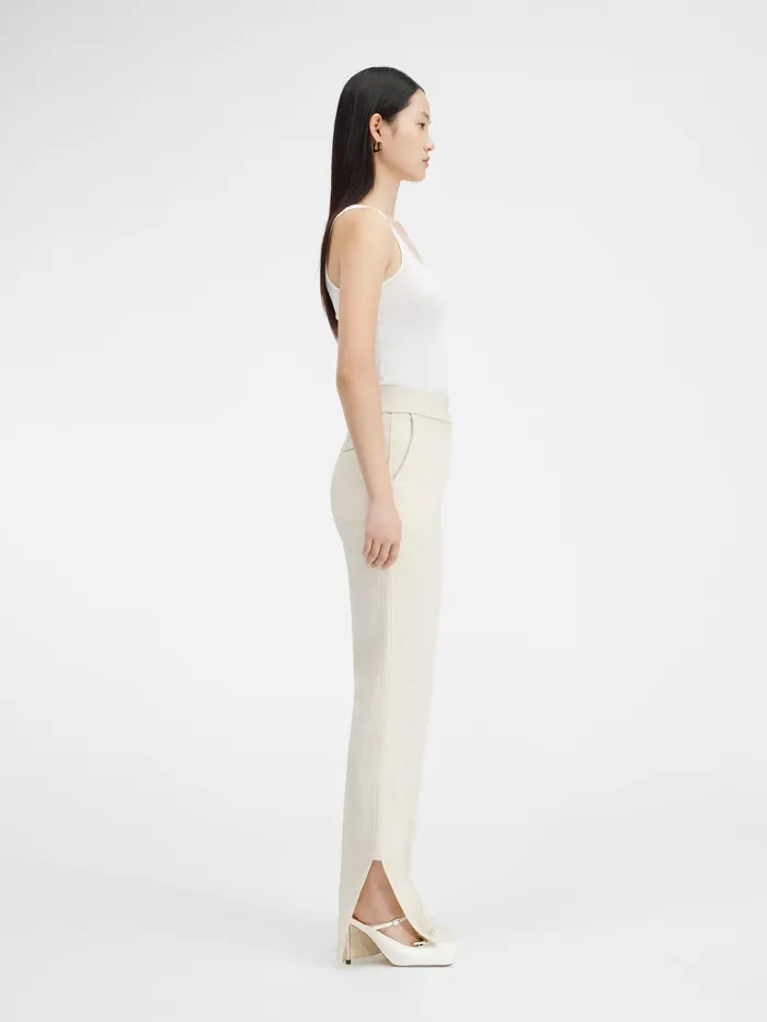 JACQUEMUS Trousers and Shorts Slit Pants Offwhite 8211 Women