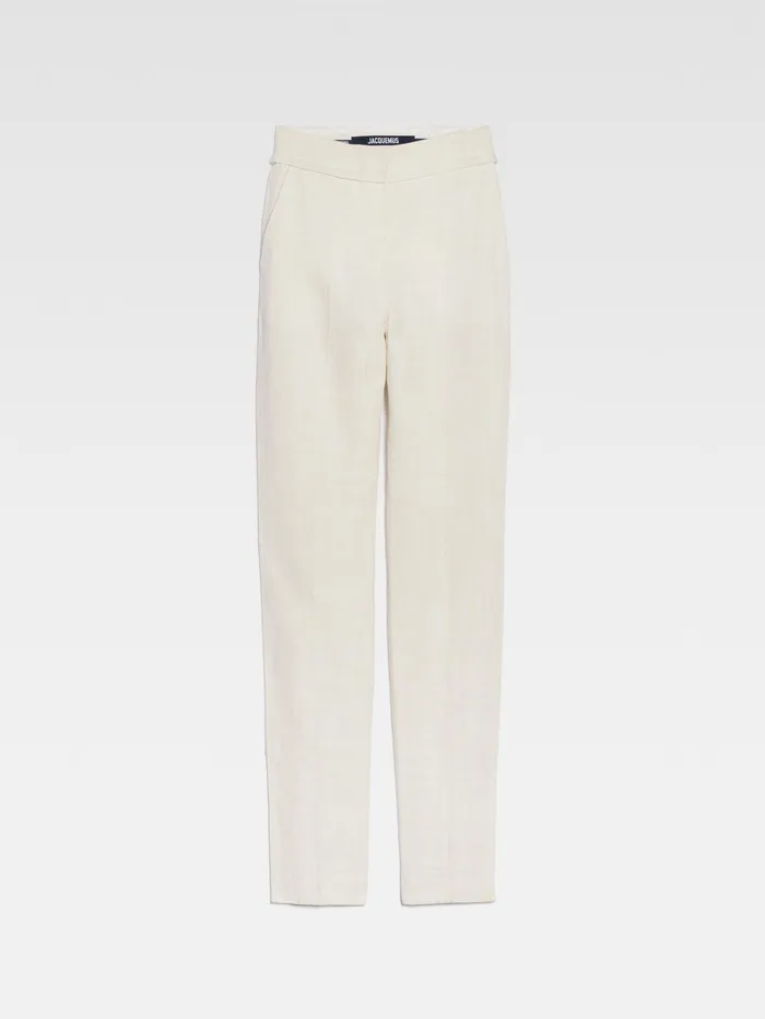 JACQUEMUS Trousers and Shorts Slit Pants Offwhite 8211 Women