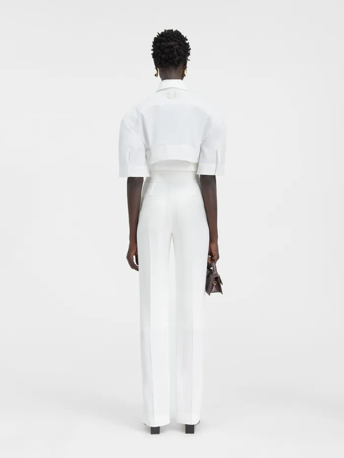 JACQUEMUS Trousers and Shorts Slit Pants White 8211 Women