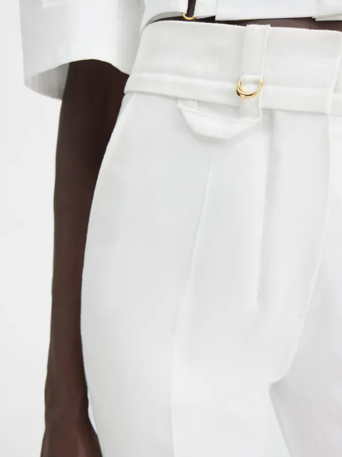 JACQUEMUS Trousers and Shorts Slit Pants White 8211 Women
