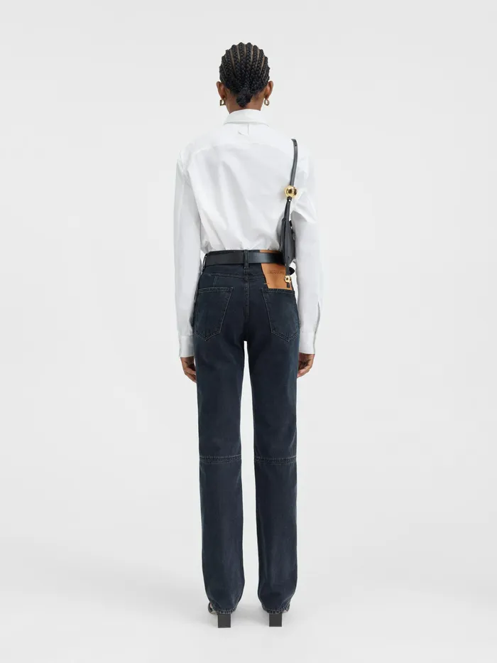 JACQUEMUS Trousers and Shorts Straight Leg Jeans Black 8211 Women