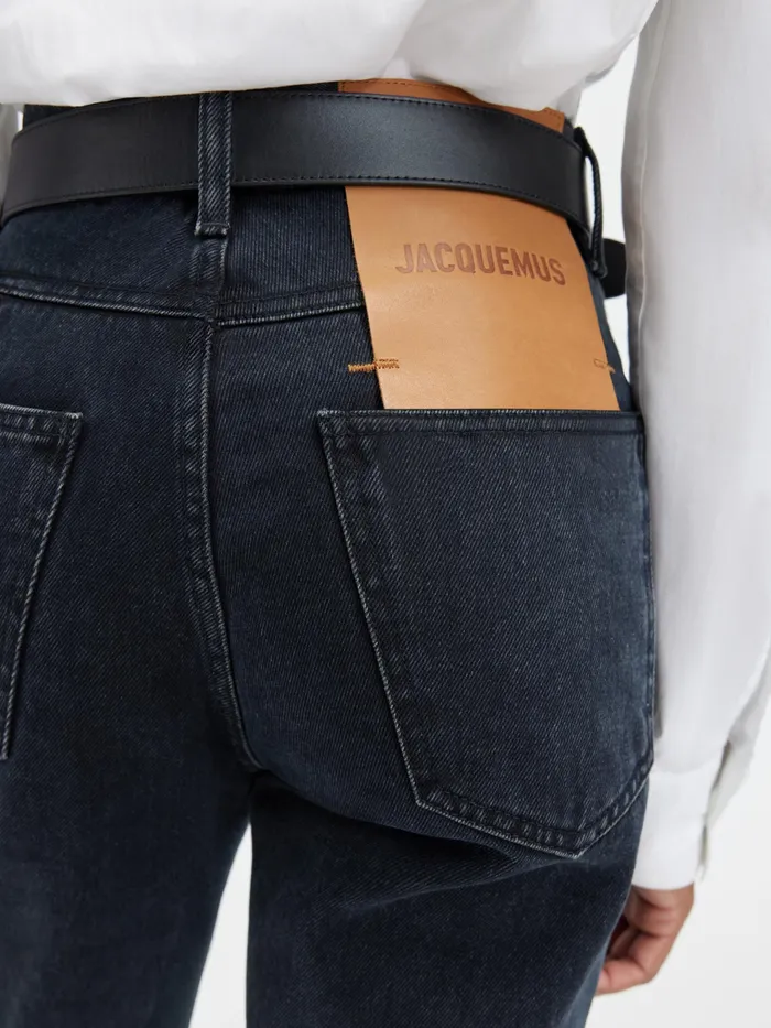 JACQUEMUS Trousers and Shorts Straight Leg Jeans Black 8211 Women