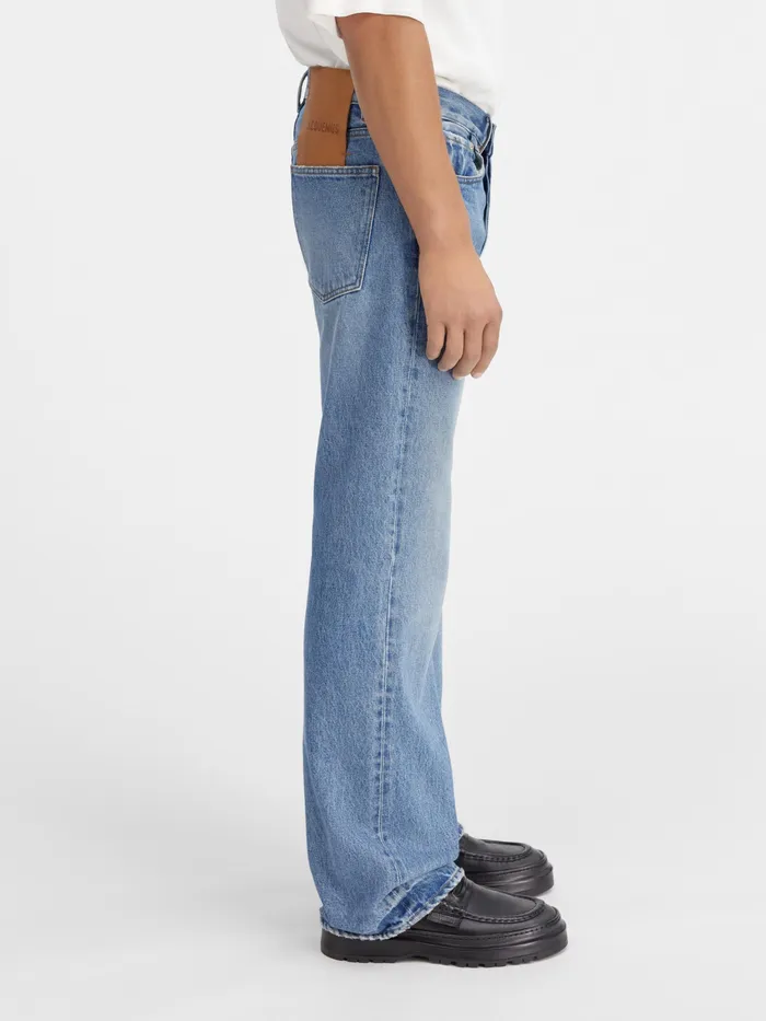 JACQUEMUS Trousers and Shorts Straight Leg Jeans Bluetabac 2 8211 Men