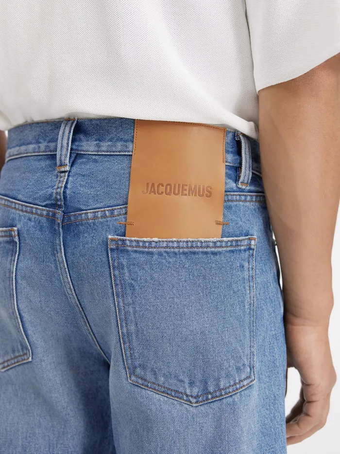 JACQUEMUS Trousers and Shorts Straight Leg Jeans Bluetabac 2 8211 Men