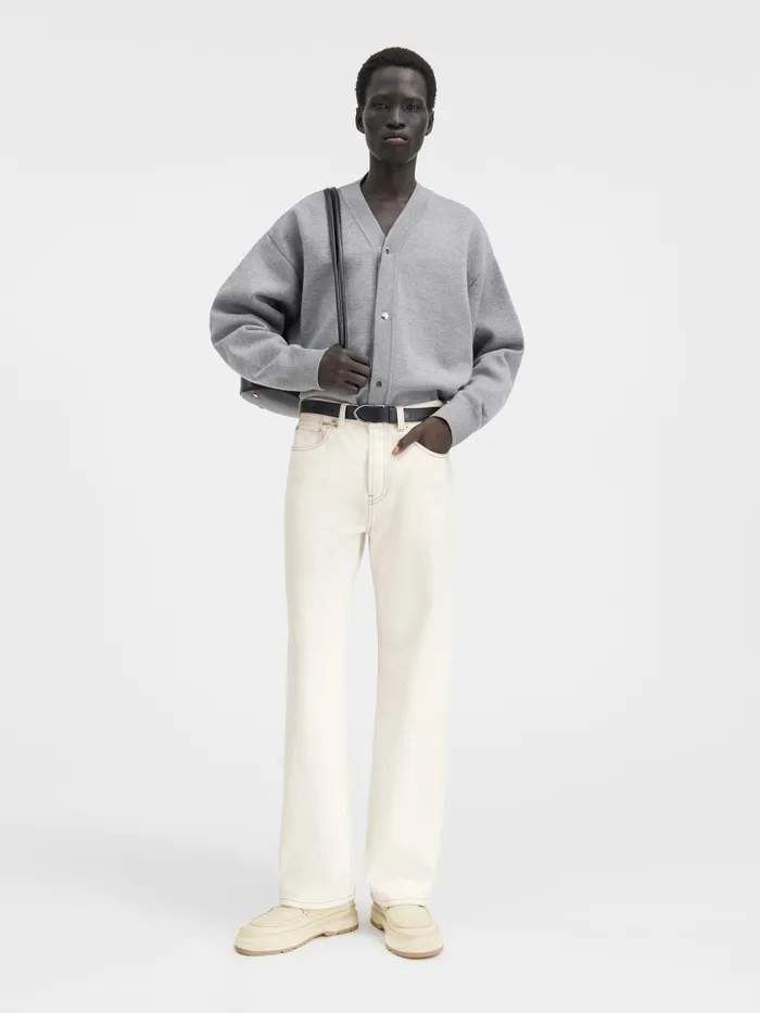 JACQUEMUS Trousers and Shorts Straight Leg Jeans Offwhitetabac 8211 Men