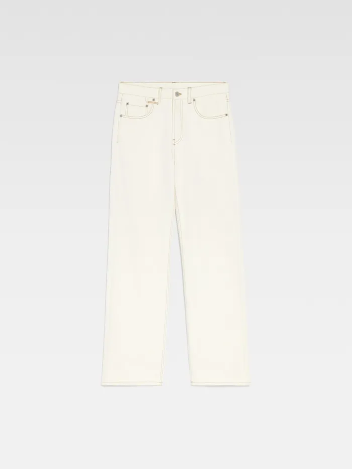 JACQUEMUS Trousers and Shorts Straight Leg Jeans Offwhitetabac 8211 Men