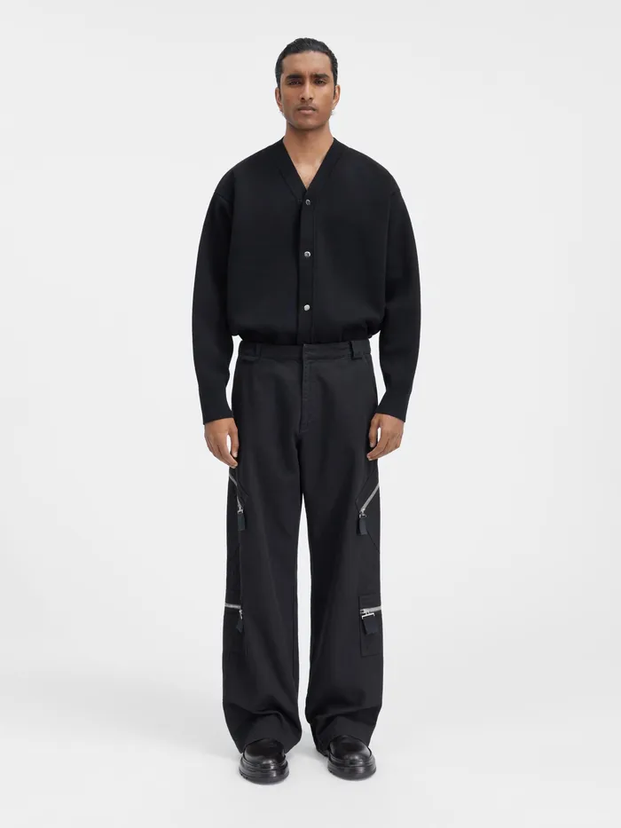 JACQUEMUS Trousers and Shorts Zipped Cargo Pants Black 8211 Men