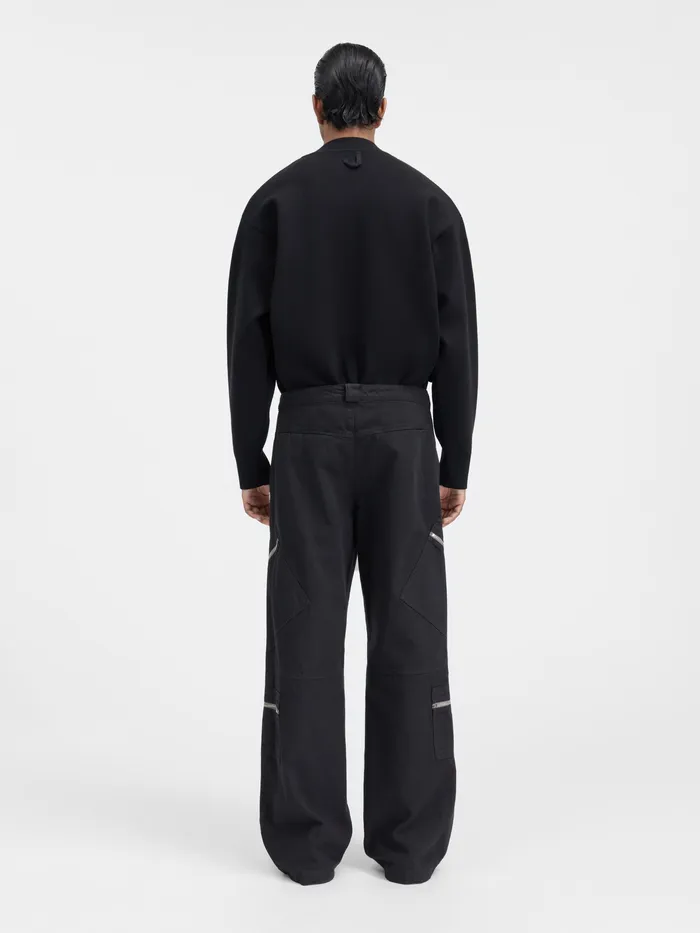 JACQUEMUS Trousers and Shorts Zipped Cargo Pants Black 8211 Men