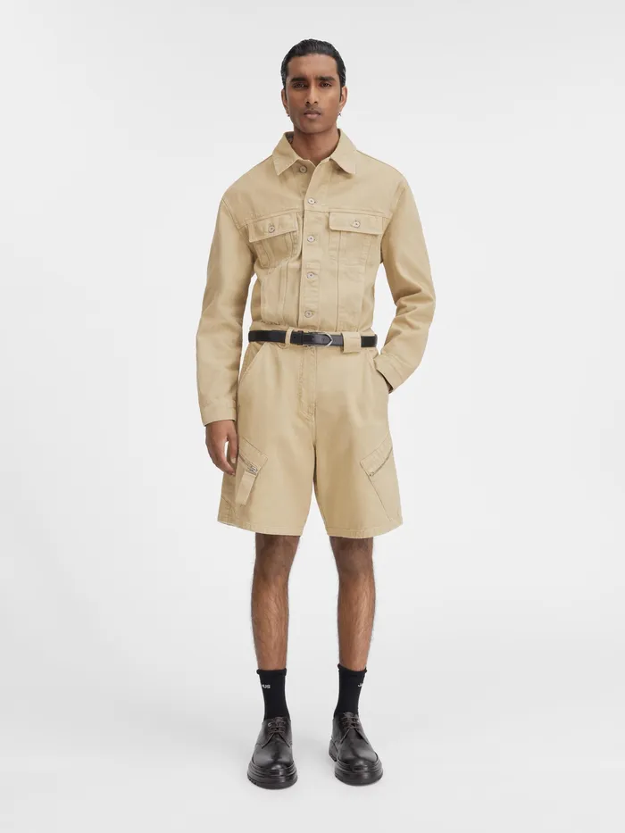 JACQUEMUS Trousers and Shorts Zipped Cargo Shorts Beige 8211 Men
