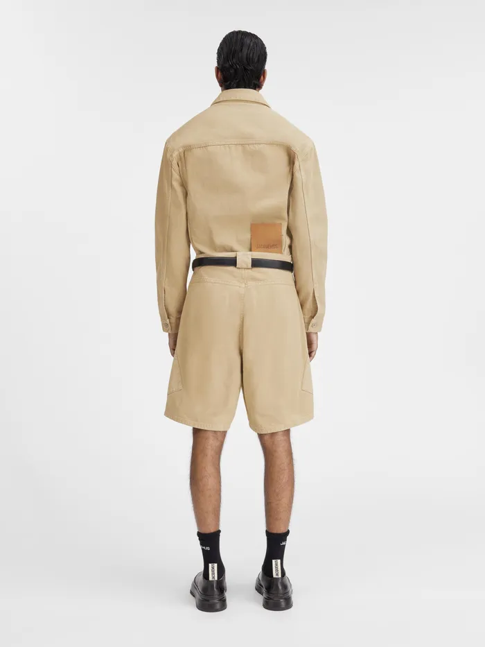 JACQUEMUS Trousers and Shorts Zipped Cargo Shorts Beige 8211 Men