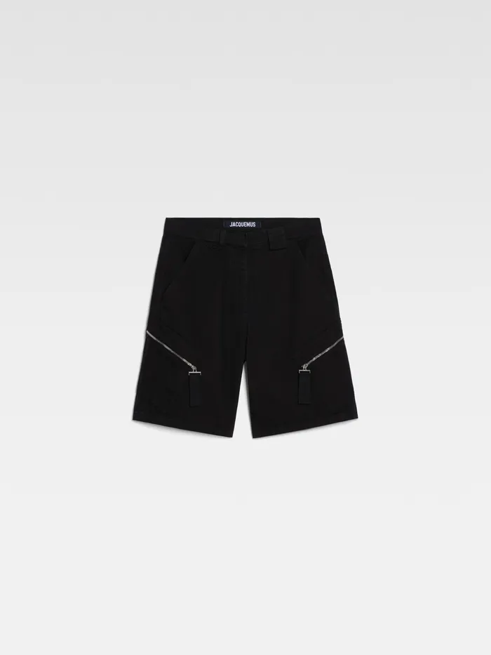 JACQUEMUS Trousers and Shorts Zipped Cargo Shorts Black 8211 Men