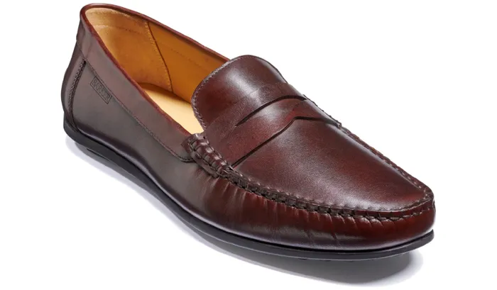 Jamie 8211 Chestnut Hand Painted Mens Barker Shoes Loafers