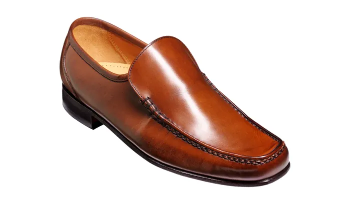 Javron 8211 Brown Burnished Calf Mens Barker Shoes Loafers