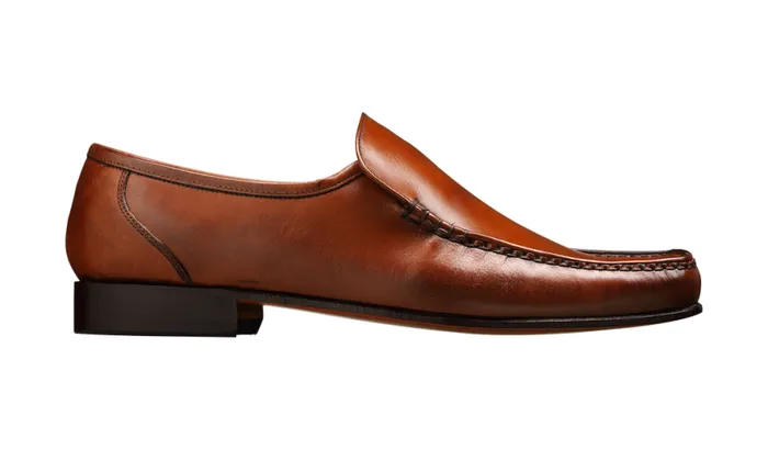 Javron 8211 Brown Burnished Calf Mens Barker Shoes Loafers