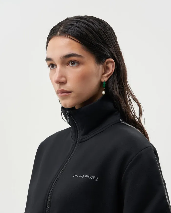 Jersey Track Jacket Black MenWomen Filling Pieces Coats and Jackets