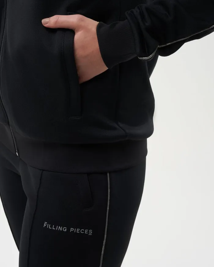 Jersey Track Jacket Black MenWomen Filling Pieces Coats and Jackets