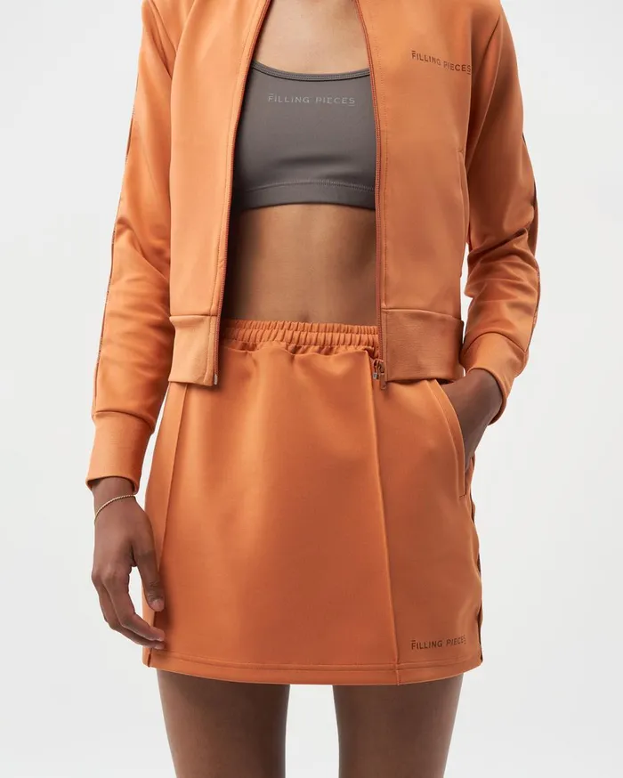 Jersey Track Skirt Caramel Red Women Filling Pieces Pants and Shorts