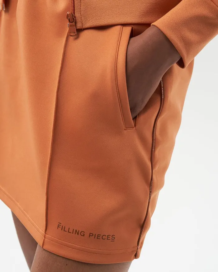 Jersey Track Skirt Caramel Red Women Filling Pieces Pants and Shorts
