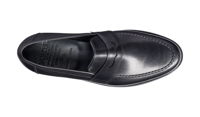 Jevington 8211 Black Calf Mens Barker Shoes Loafers