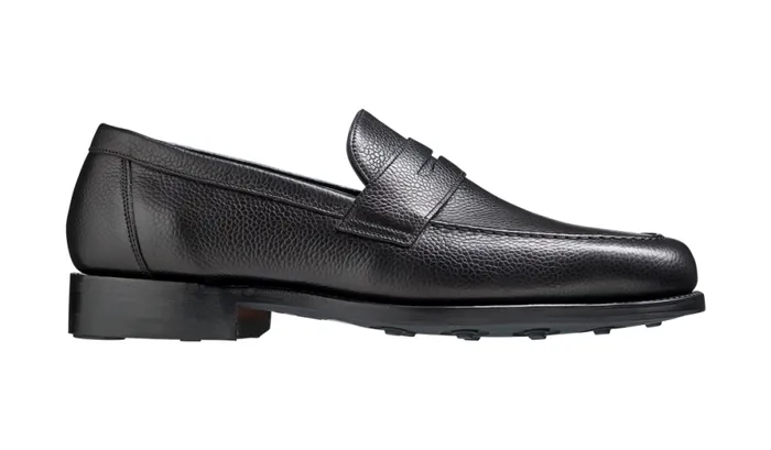 Jevington 8211 Black Grain Mens Barker Shoes Loafers