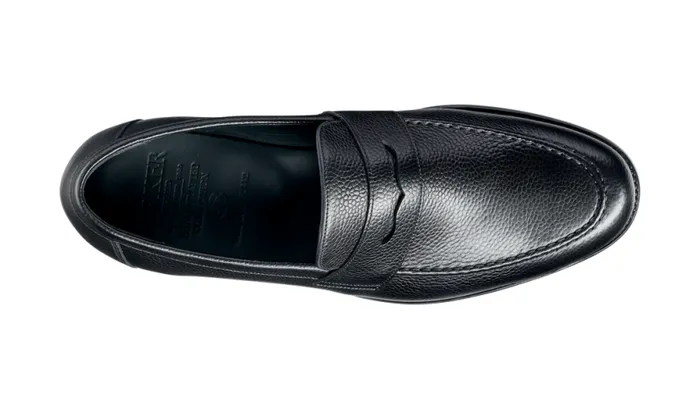 Jevington 8211 Black Grain Mens Barker Shoes Loafers