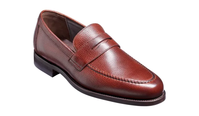 Jevington 8211 Cherry Grain Mens Barker Shoes Loafers