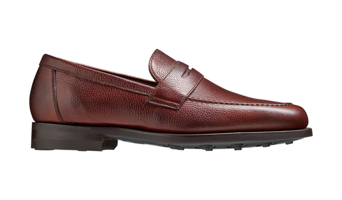 Jevington 8211 Cherry Grain Mens Barker Shoes Loafers