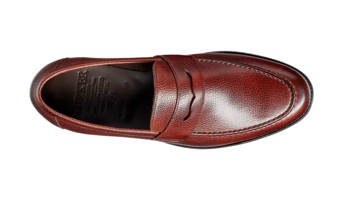 Jevington 8211 Cherry Grain Mens Barker Shoes Loafers