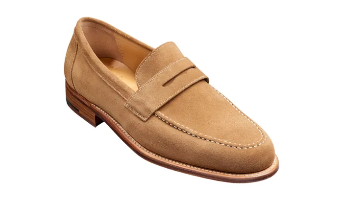 Jevington 8211 Snuff Suede Mens Barker Shoes Loafers