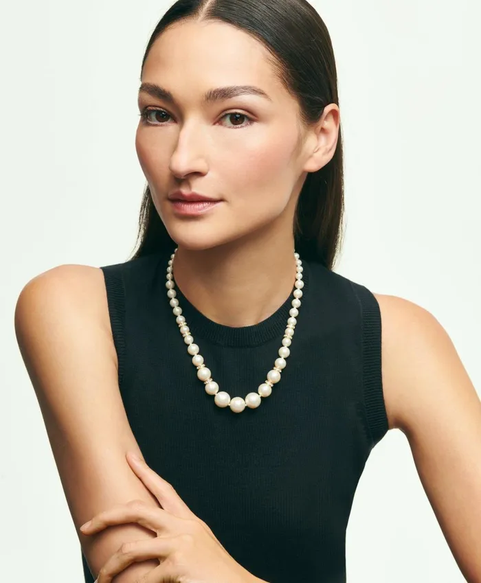 Jewelry Women Brooks Brothers Pearl Necklace White