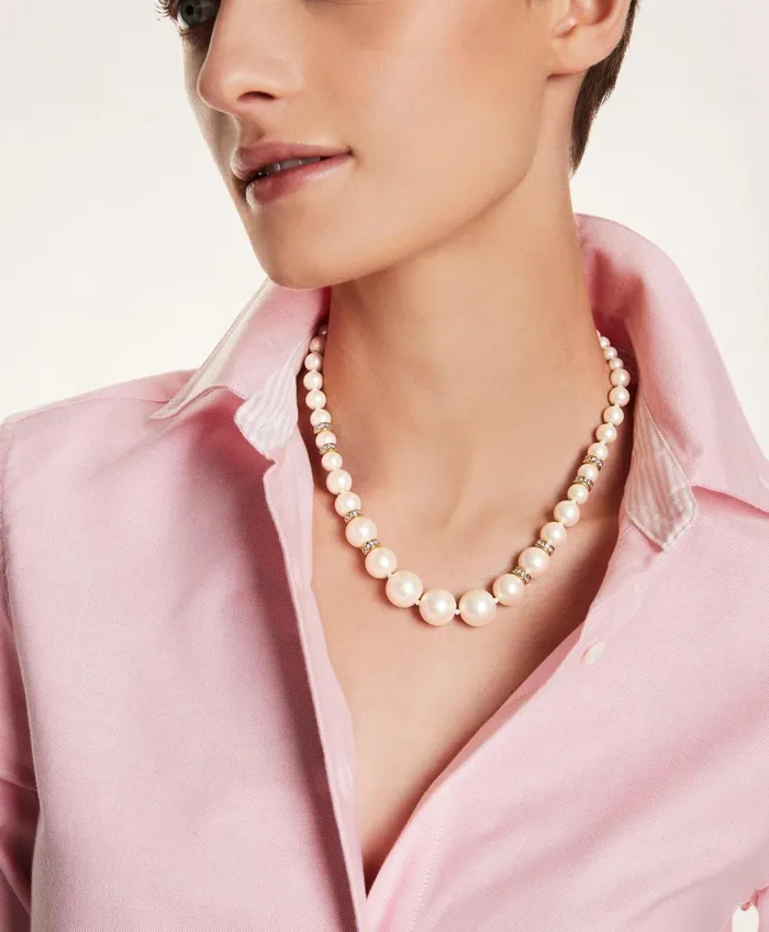 Jewelry Women Brooks Brothers Pearl Necklace White